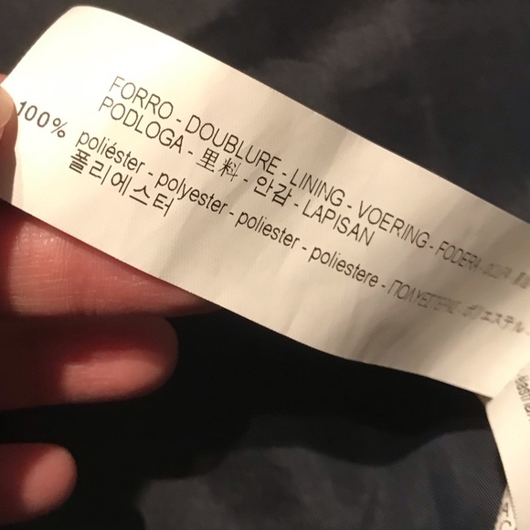 Zara Floral Bomber Style Jacket in Navy Blue Size Small Spring - Picture 8 of 10